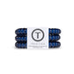 Nantucket Navy - Small Spiral Hair Coils, Hair Ties, 3-pack