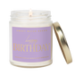 Happy Birthday 9 oz Soy Candle (Gold Foil)