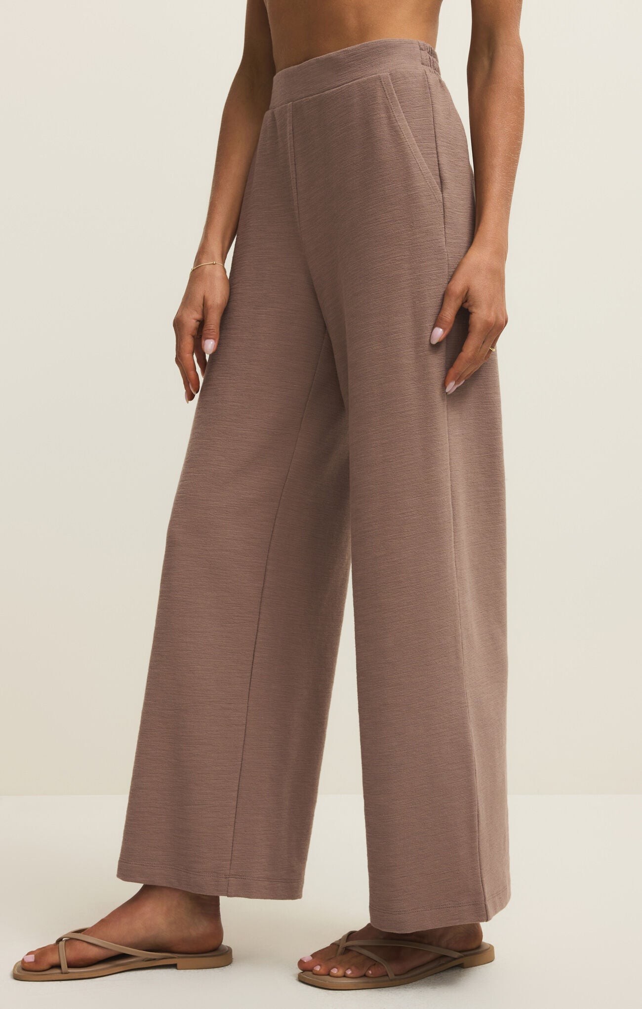 Andre Wide Leg Pant in Milk Shake