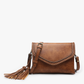 Sloane Flapover Crossbody in Brown