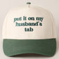 Put it on my husband's tab in Green