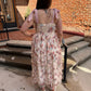 Kari Floral Smocked Midi Dress