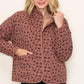 Ashley Button Down Coat in Ditsy Floral