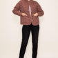 Ashley Button Down Coat in Ditsy Floral