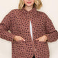 Ashley Button Down Coat in Ditsy Floral