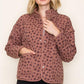 Ashley Button Down Coat in Ditsy Floral