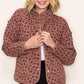 Ashley Button Down Coat in Ditsy Floral