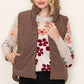 Ava Reversible Vest in Brown