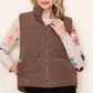 Ava Reversible Vest in Brown