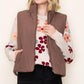 Ava Reversible Vest in Brown