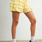 Tayler Layered Ruffled Eyelet Mini Skort in White