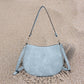 Raquel Whipstitch Saddle Bag in Black