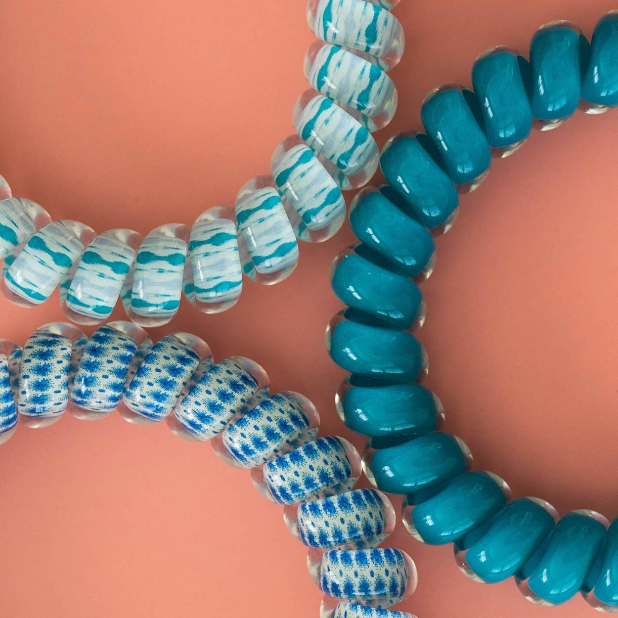 Spiral Hair Coils Large in Soft Surf