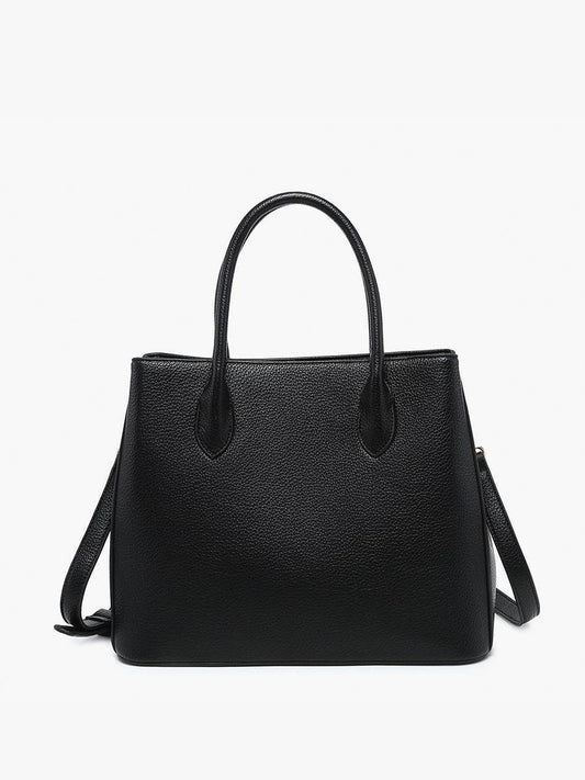 Tyler Classic Tote w/ 3 Compartments in Black