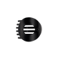 Flat Circle Hair Clip Medium Jet Black