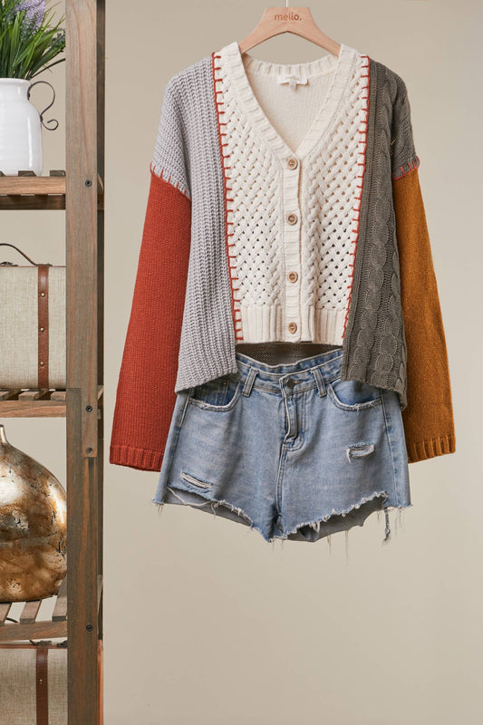 Krista Color-Blocked Knit Sweater
