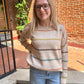 Harley Colorful Sweater in Tan