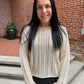 Upland Crochet Sweater in Island Coconut