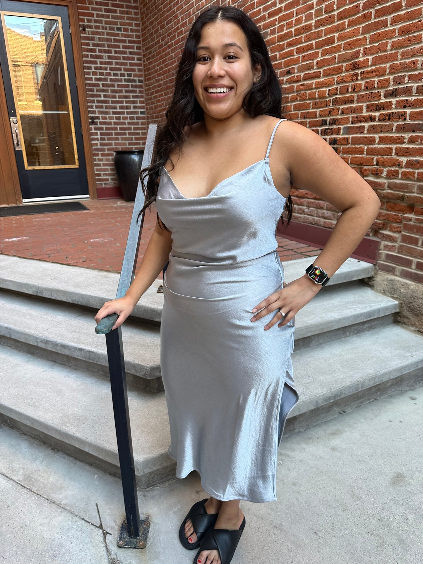 Jordan Midi Dress in Moonlight
