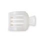 Square Flat Hair Clip | Small | Coconut White