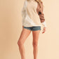 Whitney Wavey Hoodie in Sand