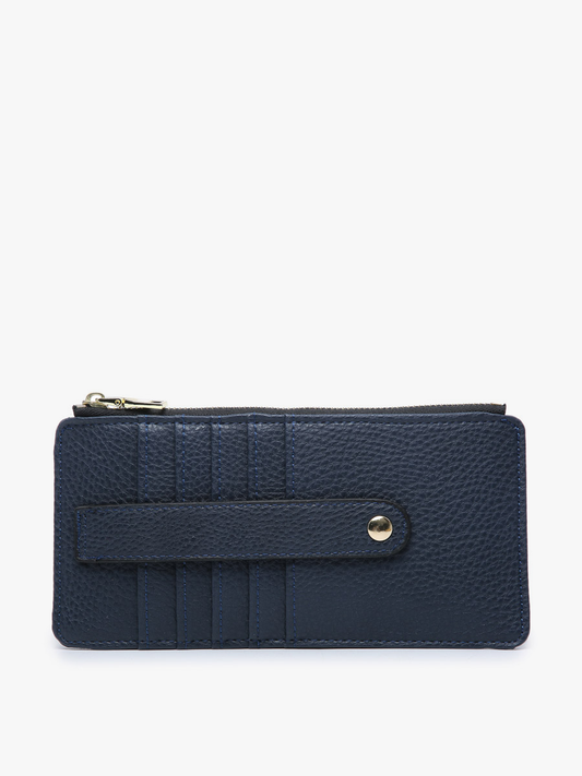 Saige Slim Wallet in Navy