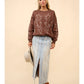 Chloe Western Boots Stitch Pullover Sweatshirt