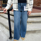 Logan Dark Wash Clean Stretch Dad Jean