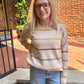 Harley Colorful Sweater in Tan