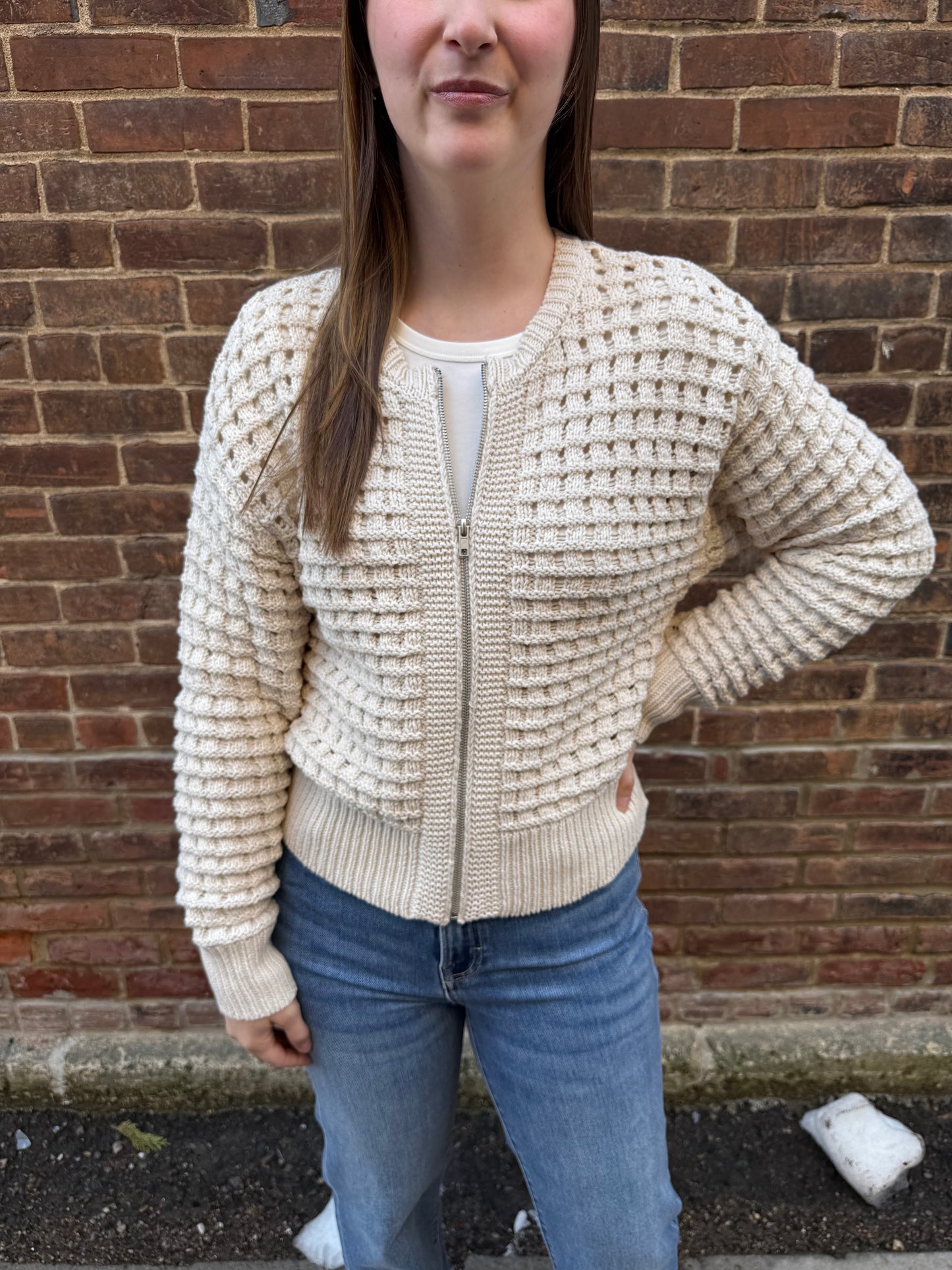 Logan Sweater Jacket Crystal