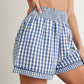 Courtney Gingham Red Shorts
