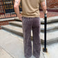Julie Washed Corduroy Trousers in Eggplant