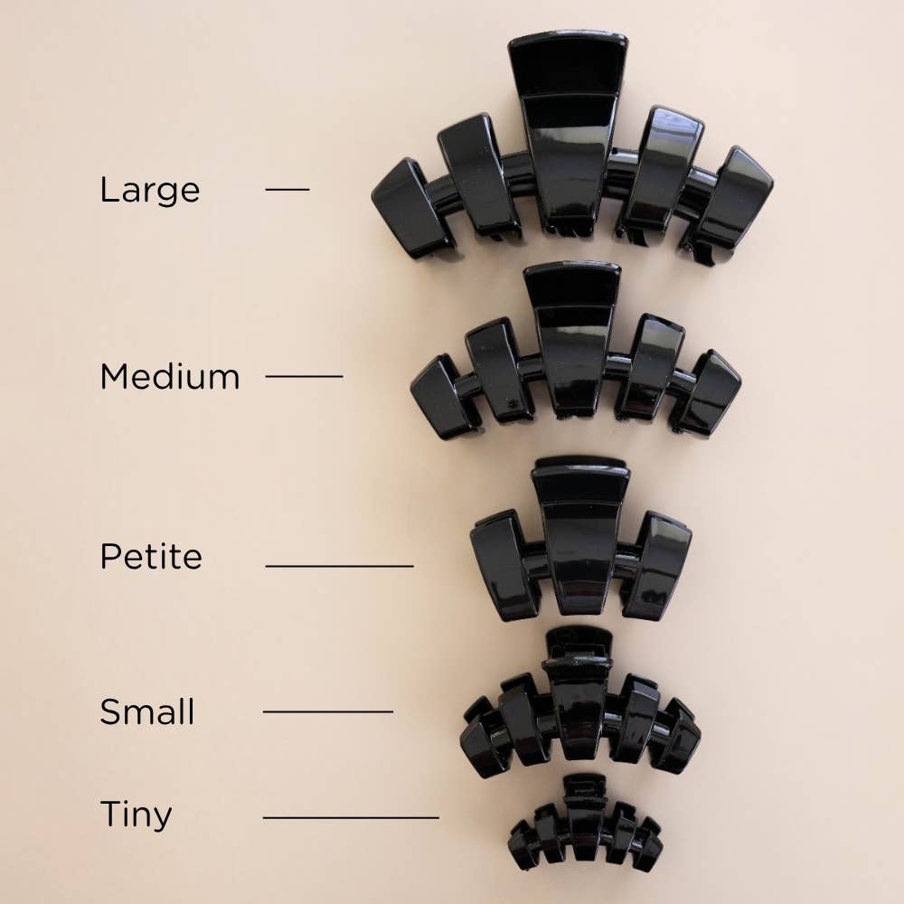 Classic Jet Black Petite Claw Clip