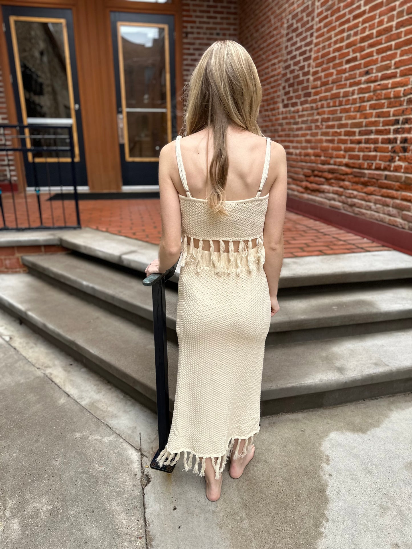 Amelia Tassle Detail Midi Set