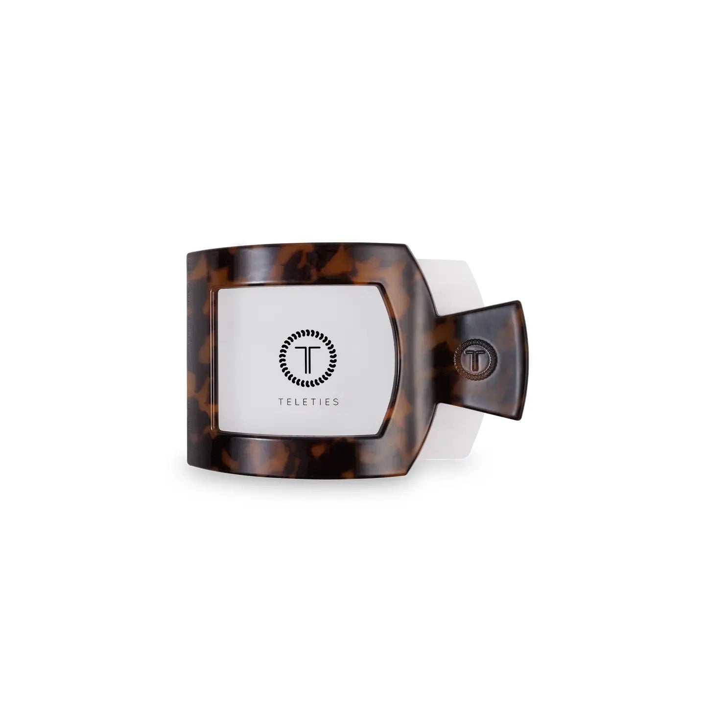 Square Flat Hair Clip | Small | Tortoise