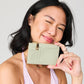 Sia Printed Card Holder Wallet in Brown