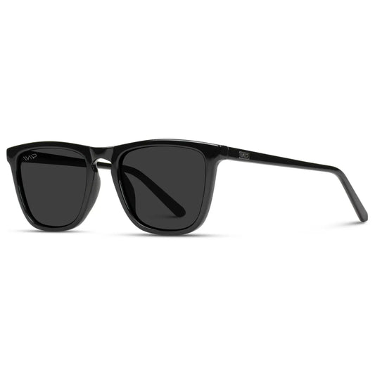 Wesley Square Flat Lens Sport Shape Sunglasses in Black