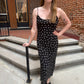 Cecily Polka Dot Dress in Black