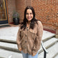 Toni Plaid Tucker Jacket in Heather Taupe