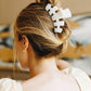 Classic Hair Clip Large in Coconut White