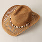Coastal Paper Straw Cowboy Hat