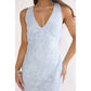 Lydia Floral Burnout Maxi Dress in Pale Blue