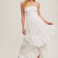 Alicia Smocked Strapless Tiered Dress