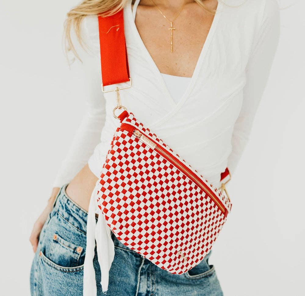 Westlyn Woven Bum Bag in Taupe