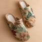 The Toni Floral Tapestry Studded Buckle Fall Clog