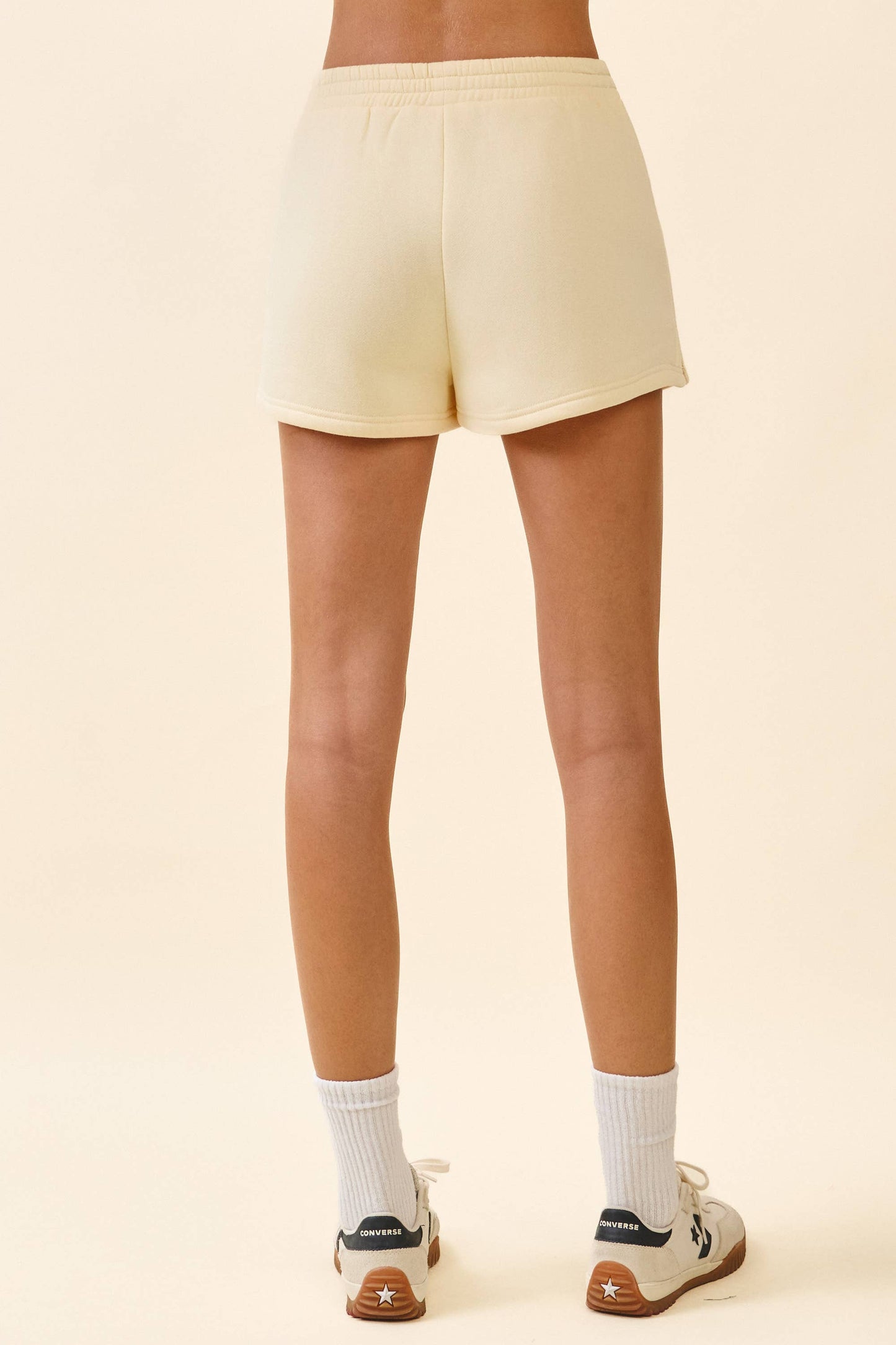 Chocolate High waisted Sweat Shorts