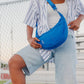Cobalt Crescent Bag