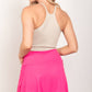 Harper Crossover Waist Skirt in Pink