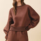 Chocolate Dropped Shoulder Crewneck