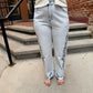 Cayla Embroidered Straight Leg Mom Jeans